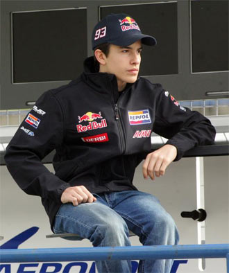 Marc Mrquez en el circuito de Jerez
