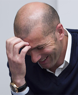 Zinedine Zidane, durante la entrevista con el diario MARCA