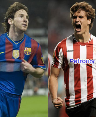 Messi y Fernando Llorente.