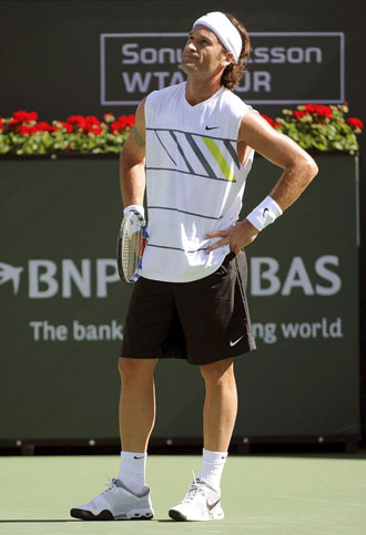 Carlos Moy en el torneo de Indian Wells