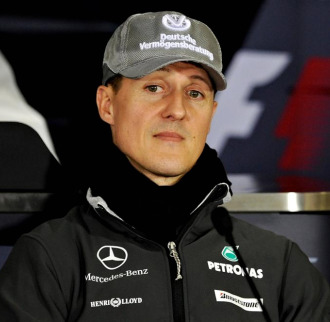 Schumacher, en rueda de prensa en Shanghai