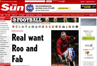 Informacin del The Sun sobre Rooney y el Madrid