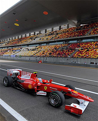 Fernando Alonso, en la calificacin del Gran Premio de China