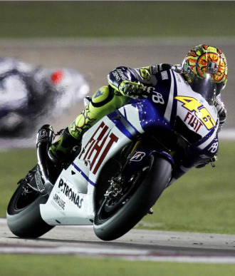 Valentino Rossi, en el Gran Premio de Qatar