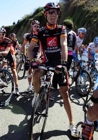 Valverde tra terminar una etapa