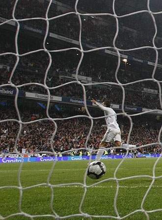 Cristiano Ronaldo celebra su gol ante el Valencia, la pasada jornada.