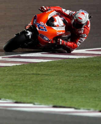 Casey Stoner, en el Gran Premio de Qatar
