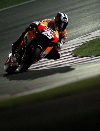 Dani Pedrosa, durante el Gran Premio de Qatar