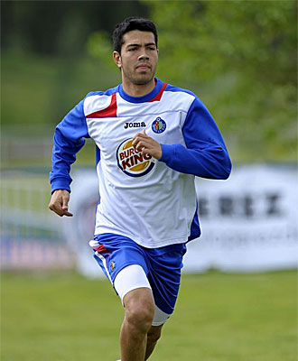 Miku corre en la Ciudad Deportiva del Getafe.