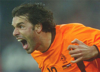 Esta imagen de Van Nistelrooy celebrando un gol con Holanda puede que no se repita ms