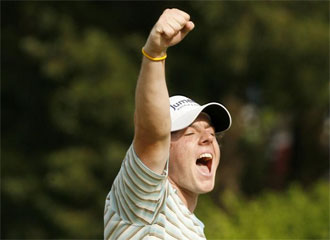 Rory McIlroy celebra su primer triunfo en la PGA