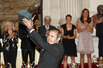 Severiano Ballesteros recibe el Premio Nacional Francisco Fernndez Ochoa.