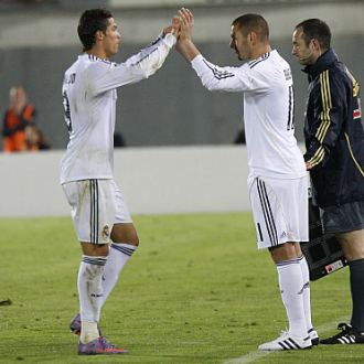 Benzema sale por Ronaldo en el Mallorca-Real Madrid del pasado mircoles.