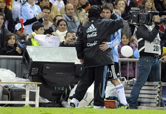Maradona y su mejor futbolista
