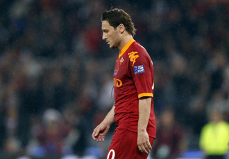 Totti, tras ser expulsado en la final de la Copa de Italia