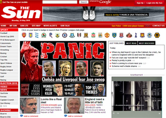Informaci�n del diario 'The Sun' sobre Mourinho