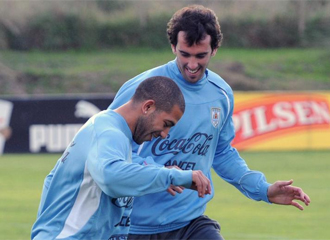 Gargano se ejercita con Uruguay.