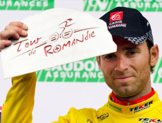 Alejandro Valverde en su victoria en el Tour de Romandía.