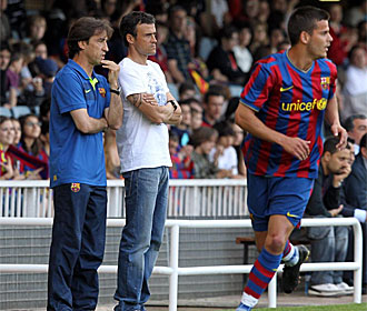 Luis Enrique buscar seguir adelante con el Barcelona Athletic.