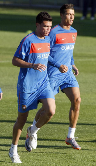 Pepe y Ronaldo, los dos madridistas de Portugal