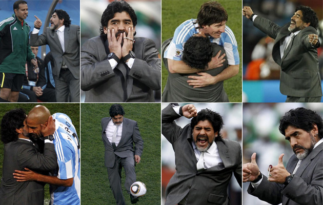 Maradona fue un espectculo durante el debut de Argentina
