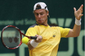Lleyton Hewitt durante su semifinal ante Benjamin Becker.