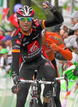 Alejandro Valverde en una de sus ltimas victorias
