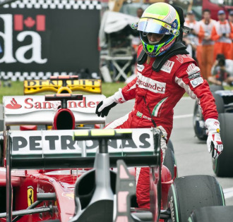 El brasileño de Ferrari Felipe Massa