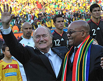 El presidente Zuma quiere que la pasin por el Mundial contine.