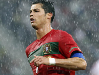 Cristiano Ronaldo en un momento del partido ante Corea del Norte