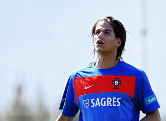 Ze Castro durante un entrenamiento con Portugal