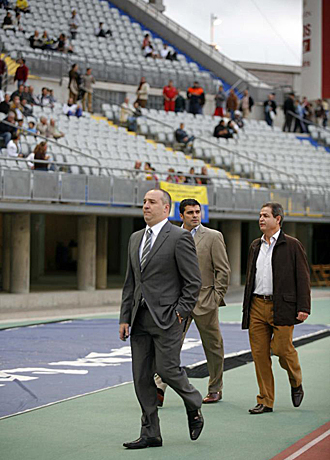 Miguel ngel Ramrez, en el Estadio Gran Canaria de Las Palmas