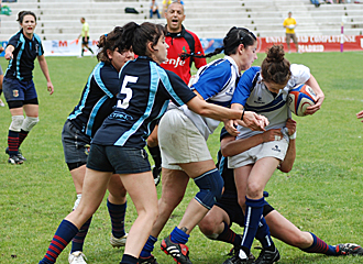 El Olmpico Pozuelo no dio ninguna opcin al Majadahonda en la final de la Copa de Oro femenina de las Series Nacionales de rugby a 7
