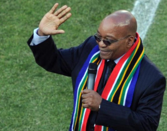 Jacob Zuma, en la inauguracin del Mundial.