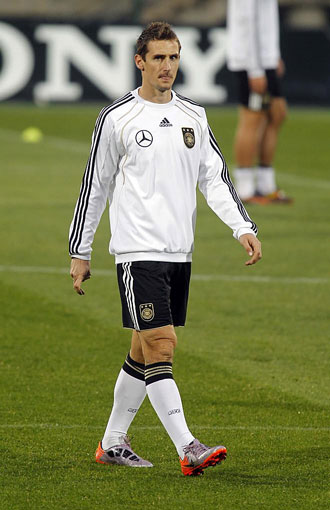 El delantero alemn Klose.