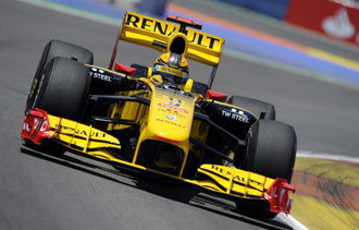 Kubica durante el Gran Premio de Valencia