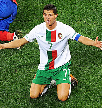 Cristiano Ronaldo, en el partido en el que Portugal qued eliminada del Mundial contra Espaa.