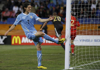 Cavani ha participado con Uruguay en el Mundial