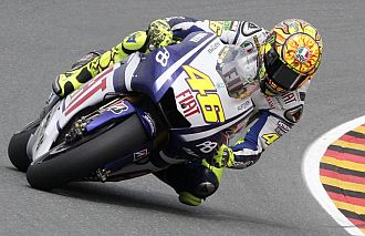 Rossi logr el quinto mejor tiempo pese a su lesin.
