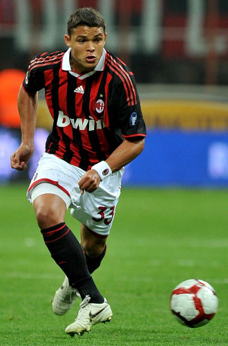 Thiago Silva, durante un encuentro con el Milan de la pasada temporada.