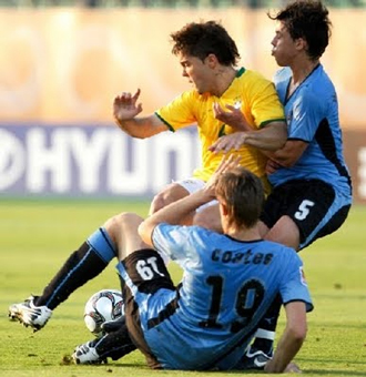 Silva con Uruguay sub 20