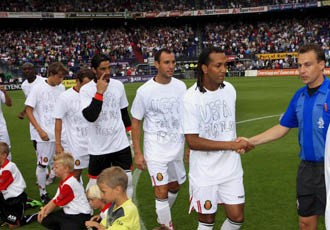 Los jugadores del Mallorca ya se manifestaron ante la actitud de la UEFA