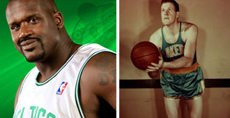 Shaquille O'Neal buscar en los Celtics culminar su palmars. Lovellette lo inaugur en 1954 en los Minneapolis Lakers