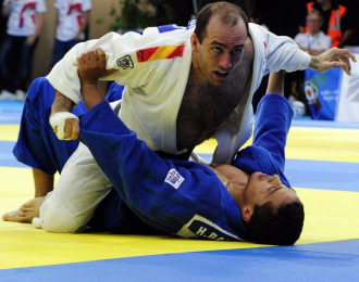 El judoka gallego Miguel Romero