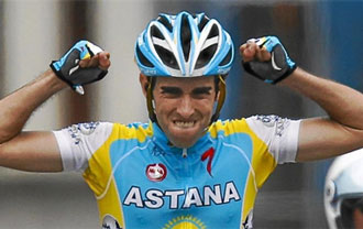 El asturiano Dani Navarro fue uno de los grandes apoyos de Contador en el pasado Tour de Francia