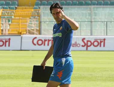 Emery en un entrenamiento del Valencia