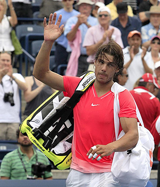 Nadal se despide del pblico de Toronto tras perder en semifinales con Murray.