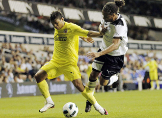 Jefferson Monterio jugando contra el Tottenham.