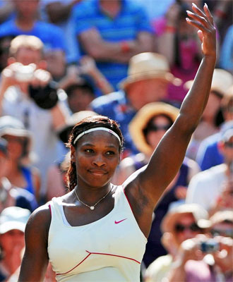 Serena Williams, durante un partido.