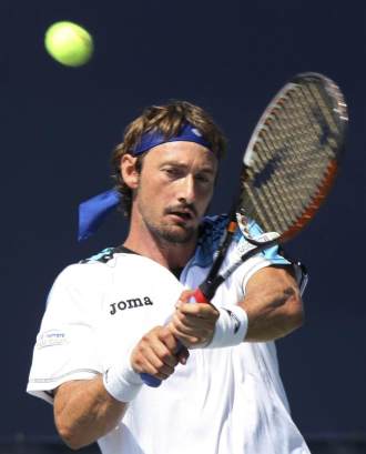 Juan Carlos Ferrero durante su partido ante Martin Klizan.
